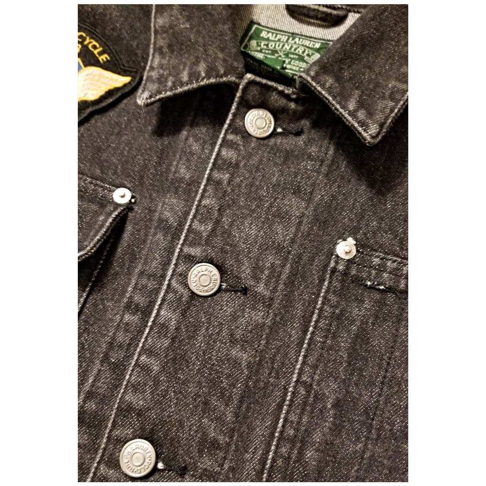 ☆EXTREMELY RARE☆ RALPH LAUREN COUNTRY EMBROIDERED DENIM JACKET- WOMEN SI… - Picture 7 of 10